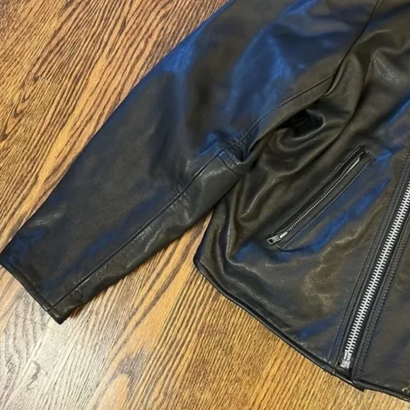 Terminator 2 Style Genuine Leather Jacket - Made in Canada - Picture 4 of 8